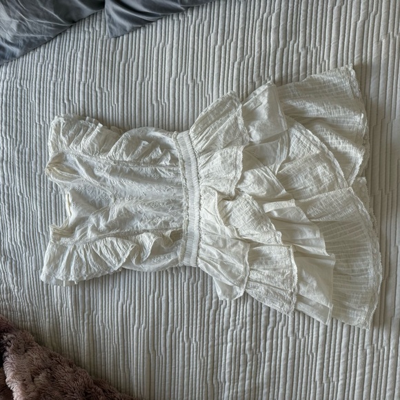 LoveShackFancy White Ruffle Coelli Dress - Picture 2 of 13